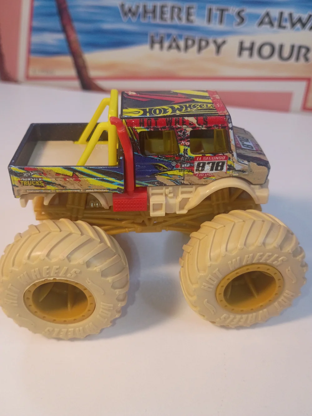 Hot Wheels Monster Truck El Segundo 878 California Mercedes 1/64 Scale
